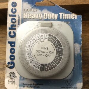 Good Choice White Heavy Duty Indoor Mechanical Timer Plug